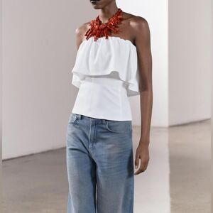 ZARA STRAPLESS TOP